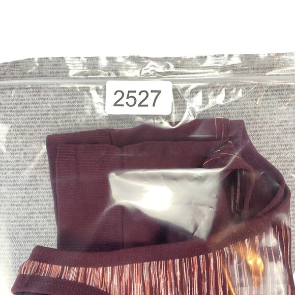 Xersion Crop Top Womens 2XL Burgundy Space Dye Quick Dry Sleeveless Sportswear - Picture 10 of 10